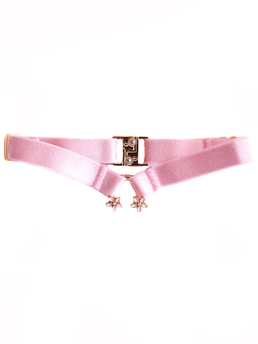 Daisy Choker Pink