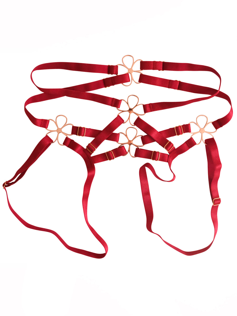 Daisy Strappy Harness Red
