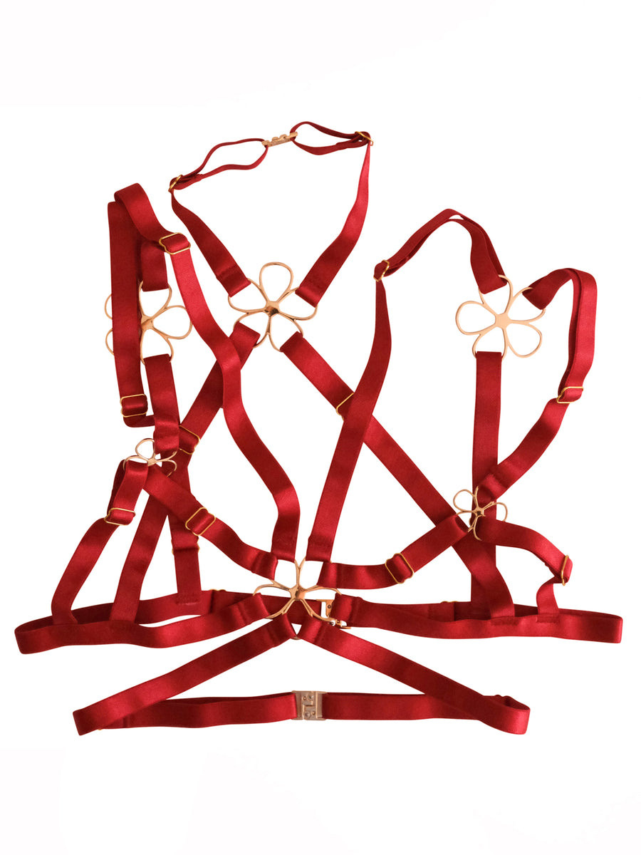 Daisy Strappy Top Red
