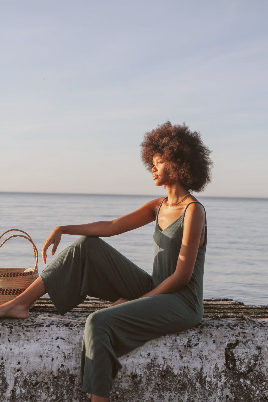 Maya Jumpsuit Green - morena isabel