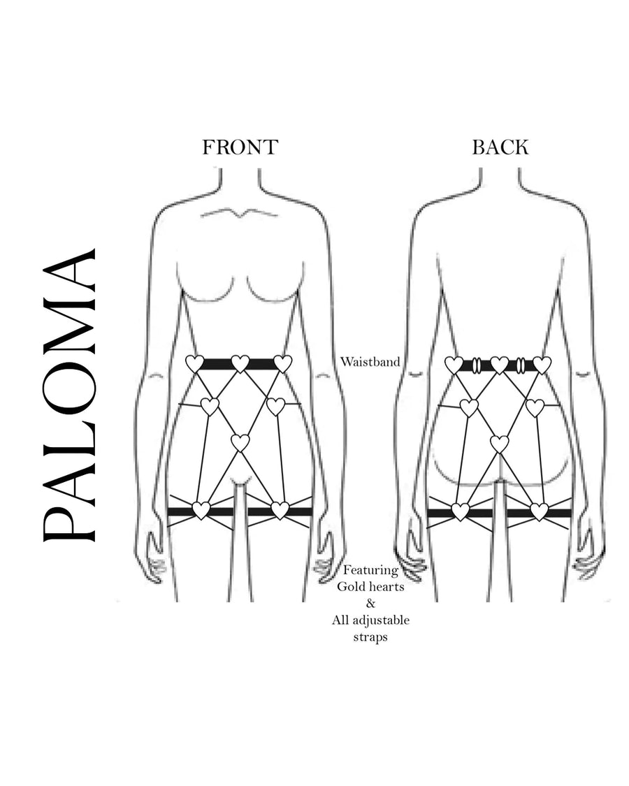 Paloma Harness Red